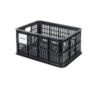 Basil MIK S, 17,5 l, in plastica riciclata, nero, adatto per bici da donna, uomo e bambino, con piastra adattatore MIK bloccabile