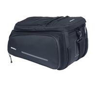 Basil Move - Borsa portapacchi, 10-26L, impermeabile, in poliestere riciclato, compatibile con piastre adattatore MIK & Racktime, ideale per pendolarismo e acquisti