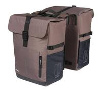 Basil Move MIK - Borsa doppia da 30 l, impermeabile, con piastra adattatore MIK bloccabile, perfetta per l'uso quotidiano e il tempo libero