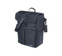 Basil Move MIK Hooks - Borsa a tracolla da 15 l, impermeabile, in poliestere riciclato, perfetta per l'uso quotidiano e il tempo libero, compatibile con tutti i portapacchi