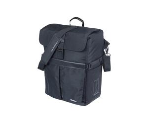 Basil Move MIK Hooks - Borsa a tracolla da 15 l, impermeabile, in poliestere riciclato, perfetta per l'uso quotidiano e il tempo libero, compatibile con tutti i portapacchi