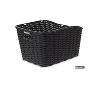 Basil panier arriere fixation simple sur le porte bagage arriere dimensions 35x26x24 cm couleur noir en plastique