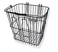 Basil Rear Basket Bottle Basket Dimensions (LxWxH): 35 x 29 x 34cm, with Double Hooks for Safety Suspension on The Side of Carrier Handle with Plastic Grip, in milkbottles Design