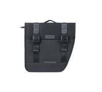 Basil Tour MIK - Borsa doppia da 28 l, nera, robusta e resistente alle intemperie, con sistema MIK bloccabile, ideale per acquisti e gite in bicicletta