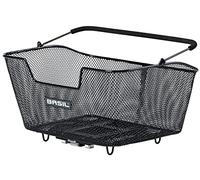Basil Unisex - Adulto Base M Cesta per Bicicletta, Nero, 10 Kg