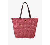 Basile Borsa da mare in paglia con dettagli in lurex