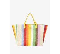 Basile Borsa da mare in paglia multicolore