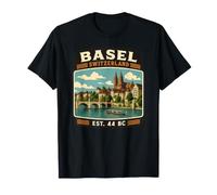 Basilea Svizzera Vacanza a Basilea Viaggio di Famiglia Maglietta