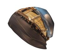 Basilica di San Pietro, cappello lavorato a maglia, unisex casual per tutti i giorni, cappello a doppio strato, 28 x 27,9 cm, nero