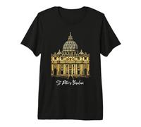 Basilica di San Pietro Cattedrale Vaticano Roma Maglietta Premium