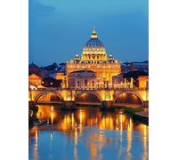 Basilica Di San Pietro Diamond Painting Kit Completo, 5D Diamond Painting Roma Diamond Painting Adulti Bambina DIY Piazza Diamond Art Kits, Hobby Creativi Adulti, Decorazione Parete Casa 50x70 cm D-3