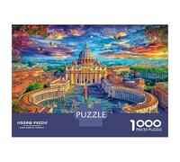 Basilica di San Pietro Puzzle 1000 Pezzi, Jigsaw Puzzle Per Adulti E Ragazzi Dai 14 Anni in Su, Giochi Stimolanti Per Tutta La Famiglia 52x38cm/1000pcs