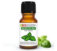 Basilico Bio Olio essenziale 100% Puro 10 ml - Uso interno Terapeutico Alimentare Diffusori Aromaterapia Cosmetica Cucina - Laborbio