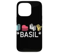 Basilico personalizzato nome cane Basil Pet Lover Custodia per iPhone 13 Pro