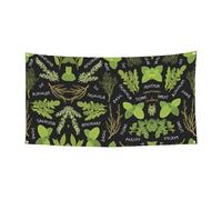 Basilico, timo, aneto e rosmarino, striscione da parete, decorazione per feste, 180 x 90 cm, per tutti i santi, Halloween