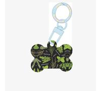 Basilico Timo Aneto & Rosmarino Stampa Acrilico Ornamento Osso Del Cane,Medagliette per cani Ornamento Personalizzato Pet Ornament, Portachiavi Portachiavi A Forma Di Osso Medagliette
