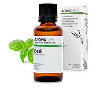 Basilico Tropicale BIO (Ocimum basilicum CT metilcavicolo) - 30 mL - Olio Essenziale Chemiotipizzato e Certificato AB - Digestione difficile - Aroma Labs - Made in France