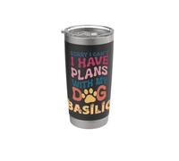 Basilio - Nome del cane Basilio, idea regalo personalizzabile Bicchiere termico in acciaio inox doppia parete