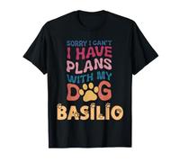 Basilio - Nome del Cane Basilio, Idea Regalo Personalizzabile Maglietta