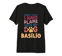 Basilio - Nome del Cane Basilio, Idea Regalo Personalizzabile Maglietta Premium