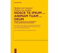 Basilius von Caesarea Rufinus v Nosce te ipsum ... animam tu (Copertina rigida)