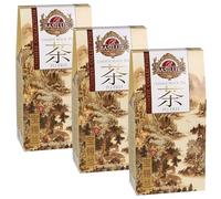BASILUR Chinese Black Tea - Pu Erh Tea - Tè rosso cinese con sapore e aroma affumicato 100 g (x3)