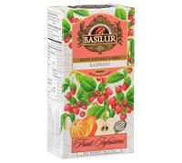 BASILUR Fruit Infusions Tè decaffeinato alla frutta con aroma di lampone e limone 25x2g (x1)