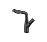 BASIN RUSUET BAGNO PIEL OUT OFIL MIXER TACE CHE ACQUA COLD E COLD A 360 ° Sollecita su e giù per il lavandino del bagno Faucet Easy Installazione (BIANCO) LWX