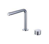 Basin Sink Faucet Deck Mounted Hot Cold Water Mixer Matte Black Chrome Lavatory Sink Tap Crane For Kitchen Bathroom Basin Taps(Chrome)