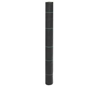 Basinlix Telo anti-erbacce nero da giardino, 1 x 150 m, in polipropilene, con strisce verdi, 100 g/m², per aiuola, terrazza, vialetto, prato, cura del giardino, paesaggistica, protezione contro le