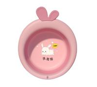 Basino Di Lavaggio Pieghevole - Vasca Per Bambini Pieghevole Di Cartone Animato | Basino Per Viso, Piede E Bagno Multiuso, Ciotola Di Lavaggio In Silicone Morbido Portatile Con Tappo Di Scarico, Ideal