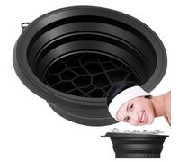 Basino Pieghevole, Ciotola Da Bagno Di Ghiaccio Facciale, Lavabo Portatile, Con Una Presa Comoda, Ampiamente Applicabile, 26x23x10cm, Per Rullo Facciale, Spa Per La Cura Della Pelle