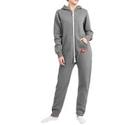 Basisstoff Jumpi Onesie - Tuta intera da donna, grigio scuro, XS