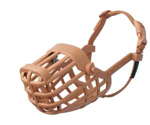 BASKERVILLE CLASSIC BASKET MUZZLE - Permette al cane di ansimare e bere, impedendogli di mordere e ingoiare rifiuti, ideale per musi allungati, adatto a cani di grossa taglia (Taglia 8)