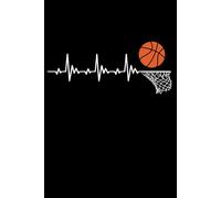 Basket Ball Battito cardiaco: Taccino Appunti Basket. Quaderno a Righe per Scrivere con Grafica del Basket Simpaticho. Pallacanestro Idea Regalo per I Giocatori di Basketball