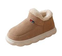 Basket Calzino Scarpe da Uomo con Suole spesse e Piedi Tutto Possono essere indossati dentro e fuori con Pantofole in Cotone Caldo Stivaletti Uomo Pelle Nero Cowboy, cachi., 42 EU
