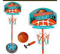 Basket Canestro Piantana Giocattolo Bambini Regolabile con Pallone e Gonfiatore