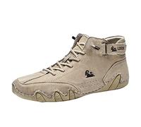 Basket Elevato Uomo Running Scarpe da Trekking Uomo in Pelle Scarpa Ortopedica Impermeabile Scarpe da Lavoro Sneakers Scarpe da Ginnastica e Scarpe Sportive Camminate Stivaletti Basquettes Mocassino