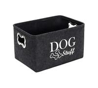 Basket for Dog Toys Storage, Pet Toy Box with Handle, Cat Toy Container Organizer, Decorative Bin for Pet Accessories, Ideal for Dog Stuff Storage and Home Decor Living Room, 10,63 x 9,84 pollici
