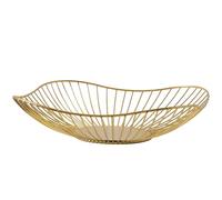 Basket for Fruits - Artistic Metal Wire Snack Holder, Hollow Out Decorative Food Container, Modern Countertop Display Tray, Durable Rust Resistant Kitchen Accent | Elegante Solution for Le