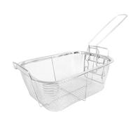 Basket Fryer - Basket frittura | Filtro friggibile manico non slip, cestini di fritta in acciaio inossidabile, ampio contenitore snack friggibile, cestini da patatine fritte a filo riutilizzabile per