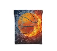 Basket In Acqua E Fuoco, Spremere il portafoglio superiore da donna Borsa portaoggetti Piccola portamonete Portamonete