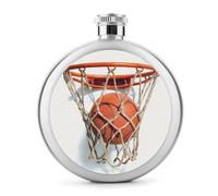 Basket in The Net Fiaschetta in acciaio inox per liquori, bottiglia rotonda tascabile portatile per bevande 141,7 g
