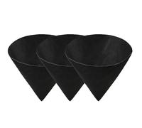 Basket Liners for Plants, Cone Shaped Planter Inserts, 3 Piece Felt Grow Mats, Interactive Water Retaining Snack holder Liner, Eco Friendly Potting Accessories to Patio, Porch, Garden Use