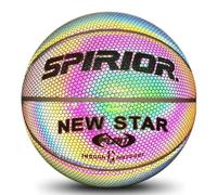 Basket luminoso - Ballone flash riflettente di taglia 7 Blowing | Giochi notturni il giocattolo sportivo, palle da allenamento da gioco all'aperto, materiale PU, idea regalo divert