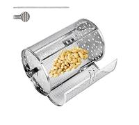 Basket Roll Up Wire Mesh - Stainless Steel Nesting Basket | Sturdy Versatile Chicken Wing Rolling Grill Cage Heavy Duty Grill Accessori per barbecue all'aperto, campeggio, barbecue a carbone