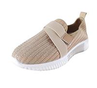 Basket Running Donna Basket Ortopedico Donna Scarpa Ortopedica Donne Scarpe Da Corsa Donne Lavoro Leggero Comfort Sport Tempo Libero Basquette, Beige 4, 40 EU