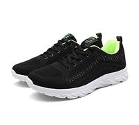 Basket Uomo Running Sport in Maglia Scarpa Ortopedica Legere Ete Scarpe da Trekking A Piedi Sneakers Uomo Calzature di Sicurezza Basket Sneakers e Scarpe Sportive Basquette, 01 Verde, 44 EU