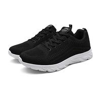 Basket Uomo Running Sport in Maglia Scarpa Ortopedica Legere Ete Scarpe da Trekking A Piedi Sneakers Uomo Calzature di Sicurezza Basket Sneakers e Scarpe Sportive Basquette, 01 Nero, 44 EU