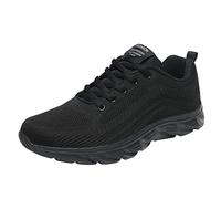 Basket Uomo Running Sport in Maglia Scarpe da Trekking Uomo Legere Sneakers e Scarpe Sportive Sneakers Passeggiata Basquettes Scarpa Ortopedica Calzature di Sicurezza Basquette, 01 Nero, 42 EU